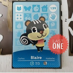 Genuine Animal Crossing amiibo card 139 Blaire